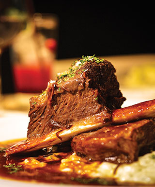 meat and potatoes on a plate