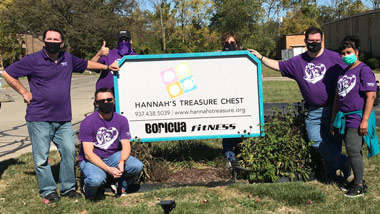 Hollywood Dayton helps Hannah's Treasure Chest October 2020