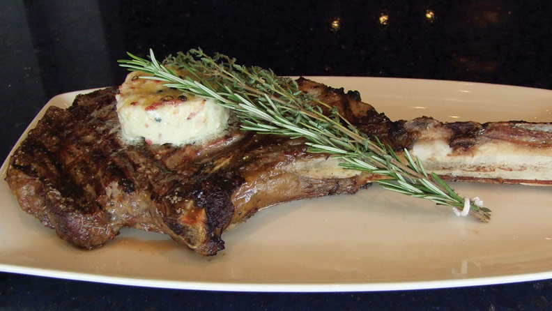 Tomahawk Steak on plate